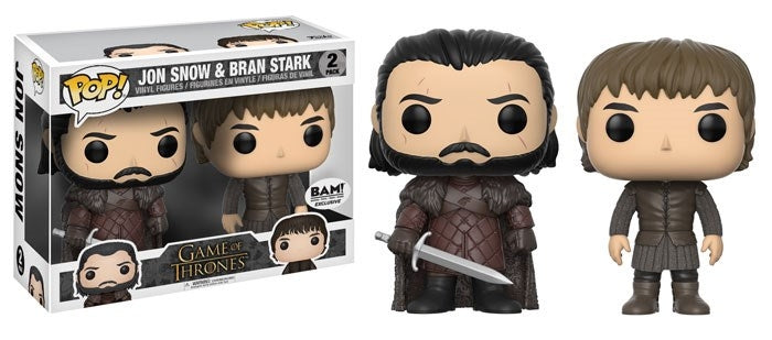 Image for Game of Thrones: Jon Snow & Bran Stark 2-Pack (Books-A-Million Exclusive) - Funko