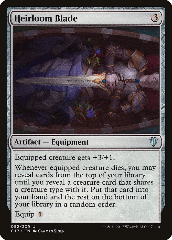 Image for Heirloom Blade (52) (Commander 2017) - Magic: The Gathering