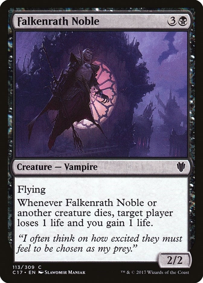 Image for Falkenrath Noble (113) (Commander 2017) - Magic: The Gathering