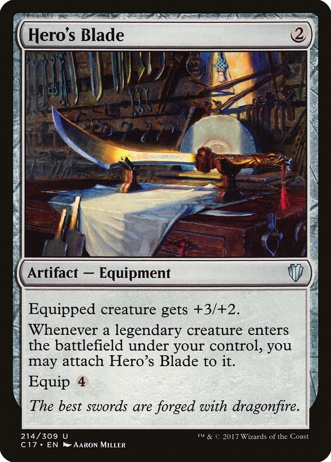 Image for Hero's Blade (214) (Commander 2017) - Magic: The Gathering