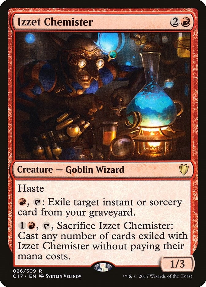 Image for Izzet Chemister (26) (Commander 2017) - Magic: The Gathering