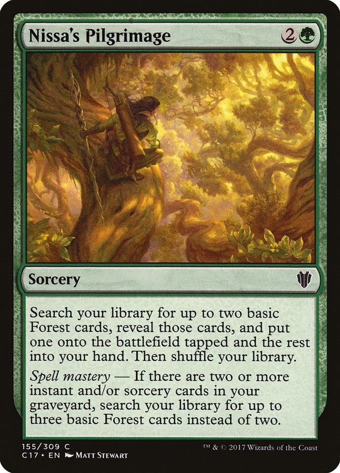 Image for Nissa's Pilgrimage (155) (Commander 2017) - Magic: The Gathering