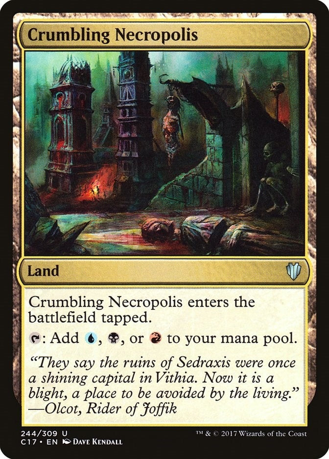 Image for Crumbling Necropolis (244) (Commander 2017) - Magic: The Gathering