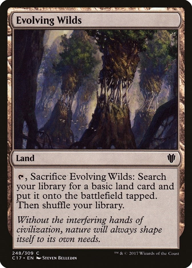 Image for Evolving Wilds (248) (Commander 2017) - Magic: The Gathering
