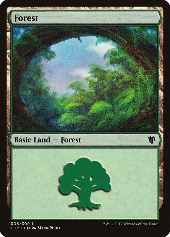 Image for Forest (308) (308) (Commander 2017) - Magic: The Gathering