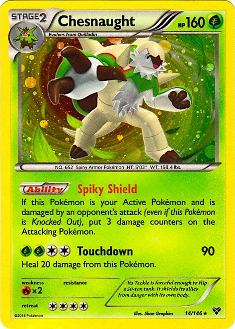Image for Chesnaught - 14/146 (Cosmos Holo) (014/146) (BLE) - Pokemon