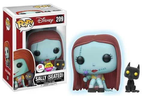 Image for The Nightmare Before Christmas: Sally (Seated) (Flocked) (Glow-in-the-Dark) (Walgreens Exclusive) - Funko