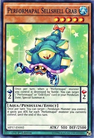 Image for Performapal Sellshell Crab (MP17-EN002) (MP17) - YuGiOh