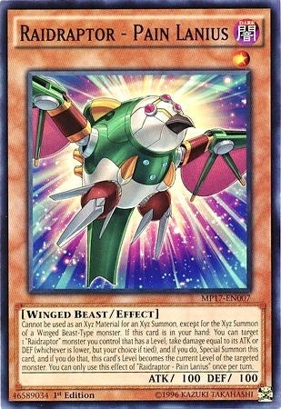 Image for Raidraptor - Pain Lanius (MP17-EN007) (MP17) - YuGiOh