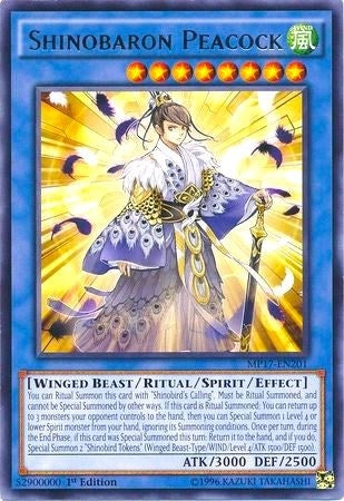 Image for Shinobaron Peacock (MP17-EN201) (MP17) - YuGiOh