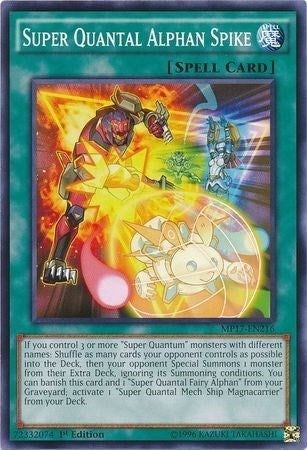 Image for Super Quantal Alphan Spike (MP17-EN216) (MP17) - YuGiOh