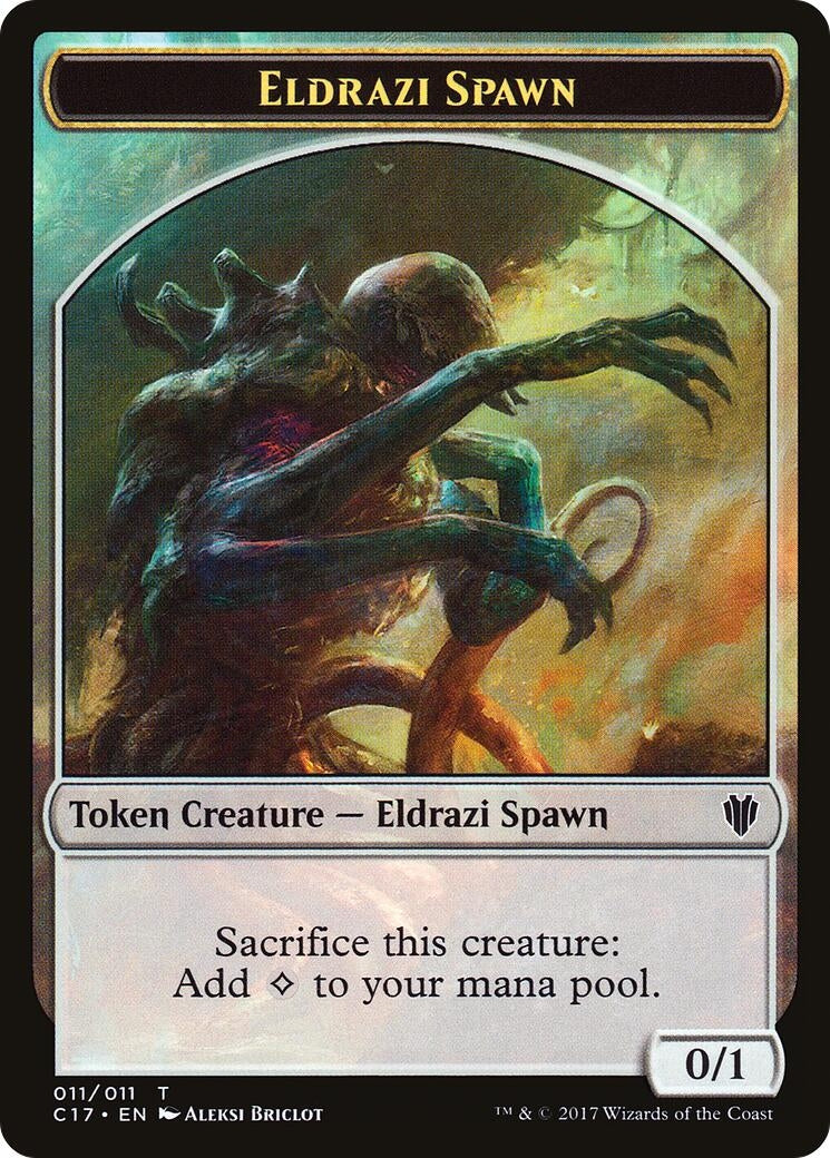 Image for Eldrazi Spawn // Vampire Double-Sided Token (11 // 4) (Commander 2017) - Magic: The Gathering