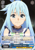 Image for "Flattering" Aqua (KS/W49-E082 U) (KonoSuba) - Weiss Schwarz