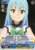 Image for "Real Goddess?" Aqua (KS/W49-E090 C) (KonoSuba) - Weiss Schwarz