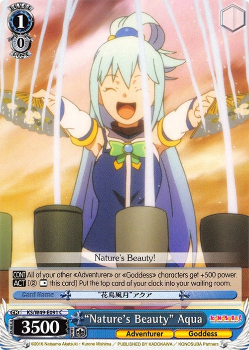 Image for "Nature's Beauty" Aqua (KS/W49-E091 C) (KonoSuba) - Weiss Schwarz