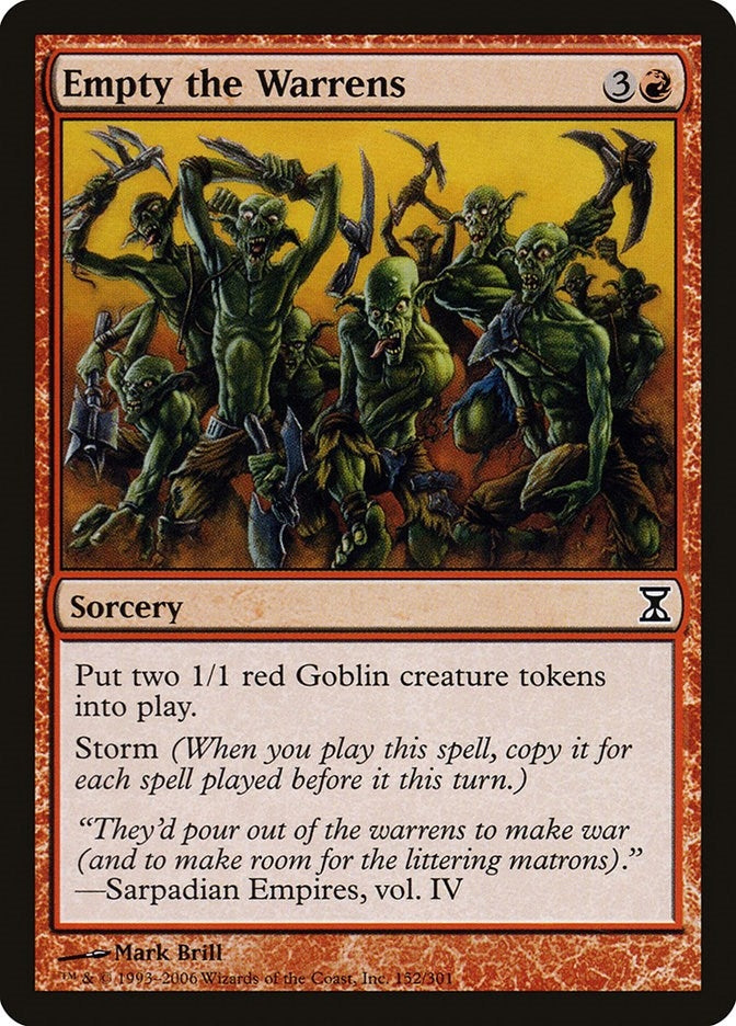 Image for Empty the Warrens (152) (Time Spiral) - Magic: The Gathering