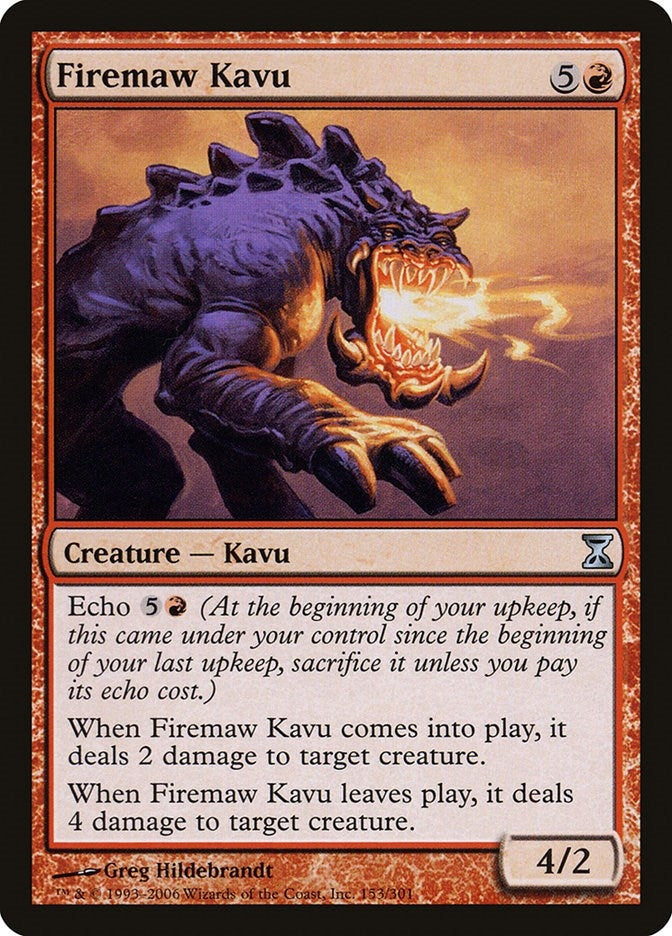 Image for Firemaw Kavu (153) (Time Spiral) - Magic: The Gathering