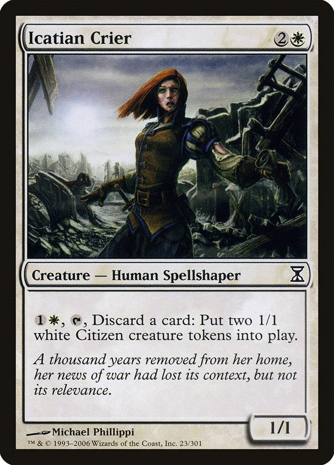 Image for Icatian Crier (23) (Time Spiral) - Magic: The Gathering