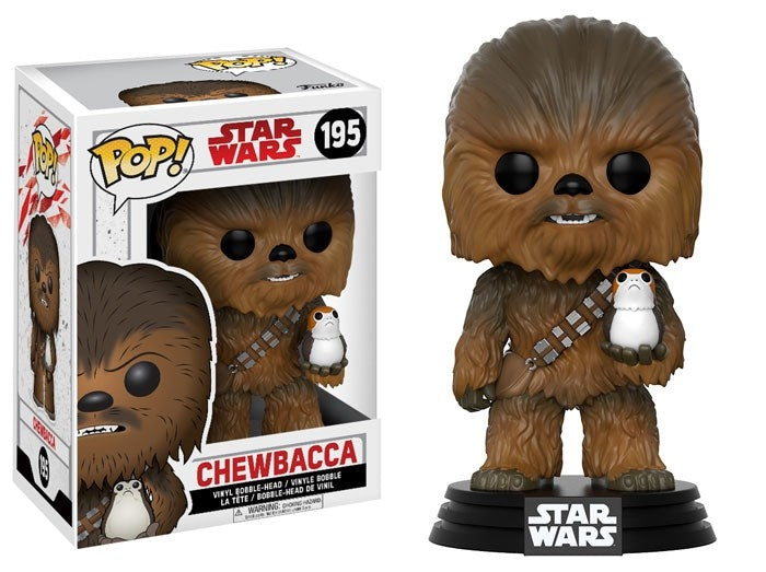 Image for Star Wars: The Last Jedi: Chewbacca (with Porg) (Bobble-Head) - Funko