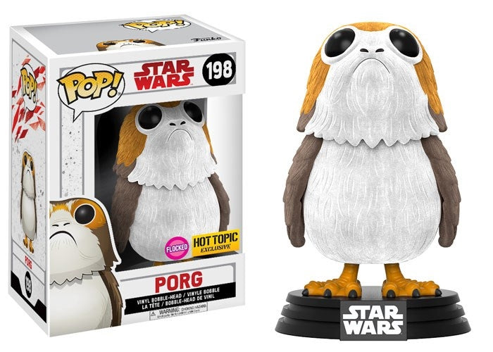 Image for Star Wars: The Last Jedi: Porg (Flocked) (Bobble-Head) (Hot Topic Exclusive) - Funko