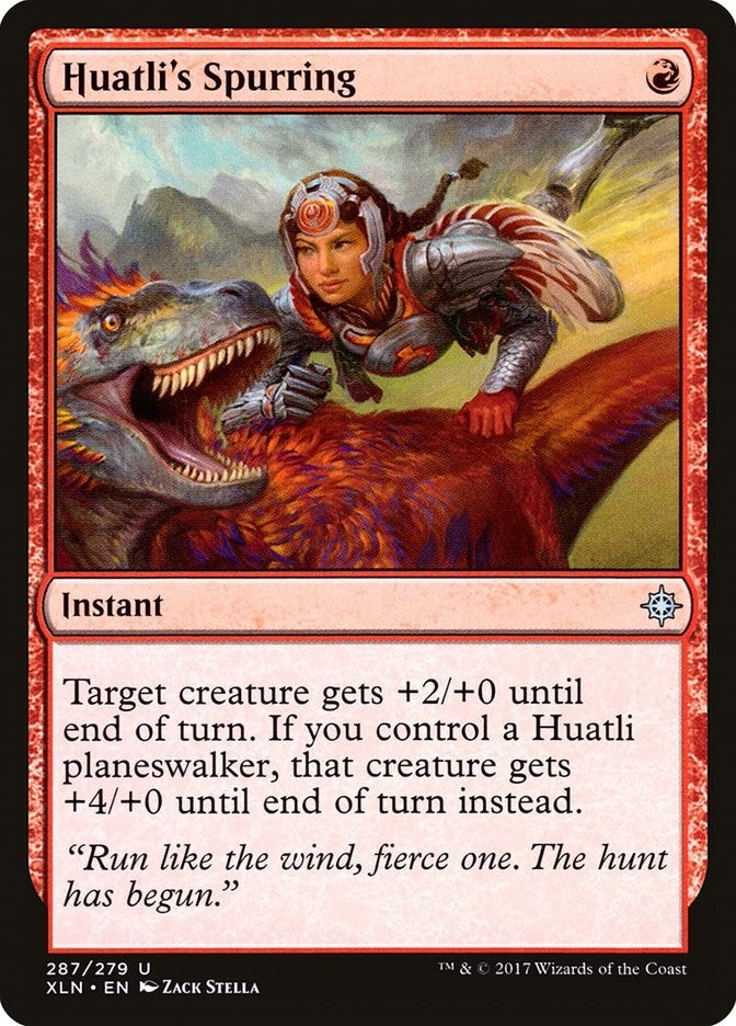 Image for Huatli's Spurring (287) (Ixalan) - Magic: The Gathering
