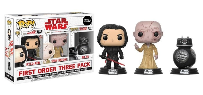 Image for Star Wars: The Last Jedi: First Order Three Pack (Bobble-Heads) (Costco Exclusive) - Funko