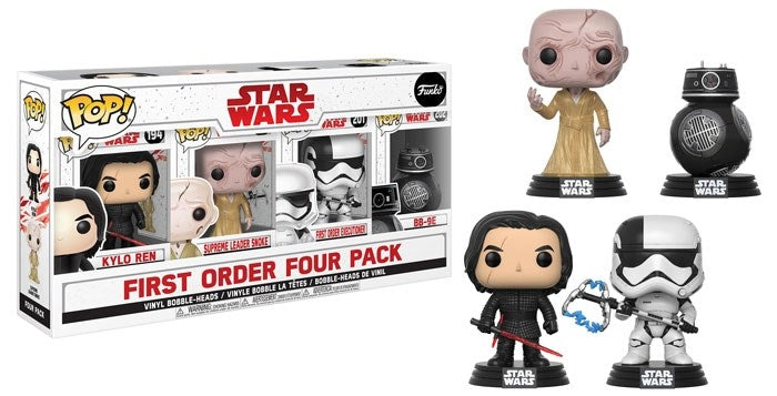 Image for Star Wars: The Last Jedi: First Order Four Pack (Bobble-Heads) (Costco Exclusive) - Funko