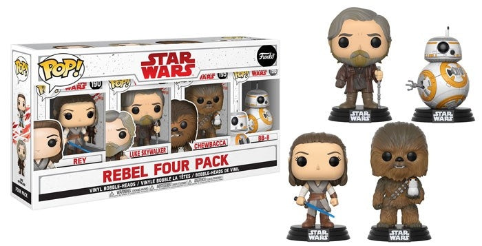 Image for Star Wars: The Last Jedi: Rebel Four Pack (Bobble-Heads) (Costco Exclusive) - Funko