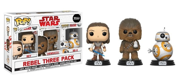Image for Star Wars: The Last Jedi: Rebel Three Pack (Bobble-Heads) (Costco Exclusive) - Funko