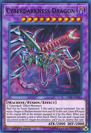Image for Cyberdarkness Dragon (LEDU-EN024) (LEDU) - YuGiOh