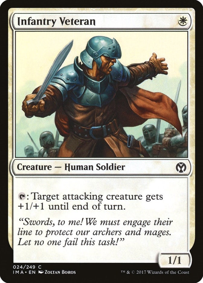 Image for Infantry Veteran (24) (Iconic Masters) - Magic: The Gathering