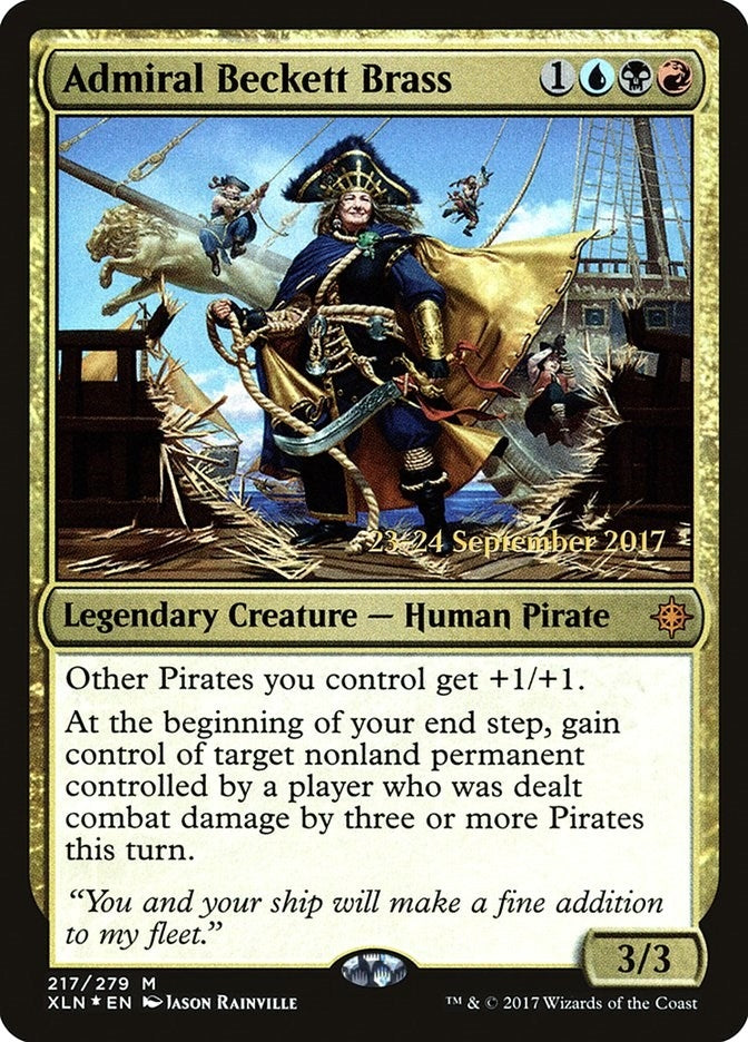 Image for Admiral Beckett Brass (217) (Prerelease Cards) - Magic: The Gathering
