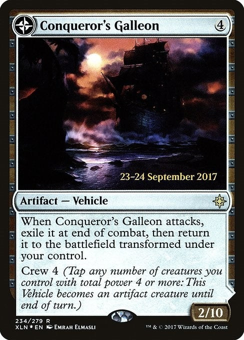 Image for Conqueror's Galleon (234) (Prerelease Cards) - Magic: The Gathering