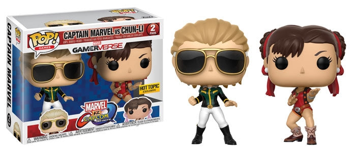 Image for Marvel vs. Capcom: Infinite: Captain Marvel vs. Chun-Li 2-Pack (Hot Topic Exclusive) - Funko