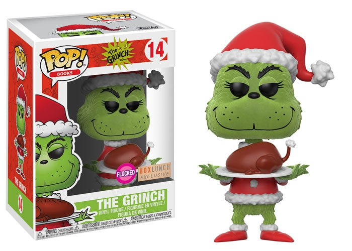 Image for The Grinch: The Grinch (with Roast Beast) (Flocked) (BoxLunch Exclusive) - Funko