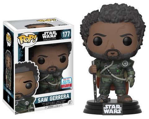 Image for Star Wars: Rogue One: Saw Gerrera (Bobble-Head) (Limited Edition) (NYCC 2017 Exclusive) - Funko