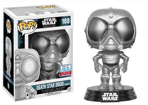 Image for Star Wars: Rogue One: Death Star Droid (White) (Bobble-Head) (Limited Edition) (NYCC 2017 Exclusive) - Funko