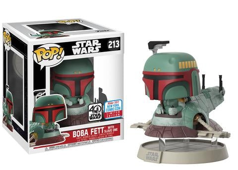 Image for Star Wars: Boba Fett with Slave One (Bobble-Head) (Limited Edition) (NYCC 2017 Exclusive) - Funko