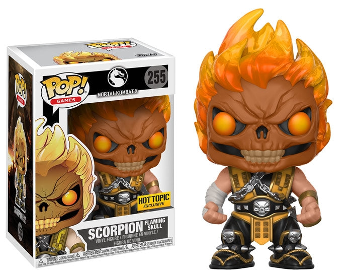 Image for Mortal Kombat X: Scorpion (Flaming Skull) (Hot Topic Exclusive) - Funko