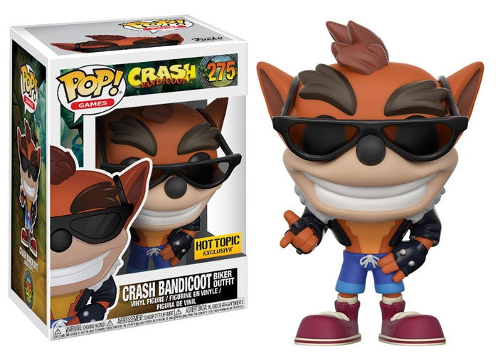 Image for Crash Bandicoot: Crash Bandicoot (Biker Outfit) (Hot Topic Exclusive) - Funko