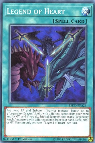 Image for Legend of Heart (LEDD-ENA24) (Legendary Dragon Decks) - YuGiOh