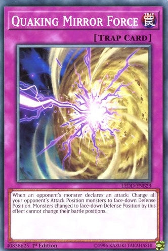 Image for Quaking Mirror Force (LEDD-ENB23) (Legendary Dragon Decks) - YuGiOh