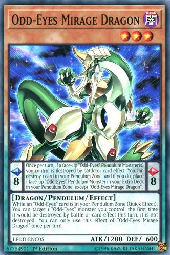 Image for Odd-Eyes Mirage Dragon (LEDD-ENC05) (Legendary Dragon Decks) - YuGiOh