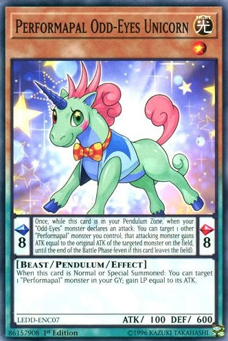 Image for Performapal Odd-Eyes Unicorn (LEDD-ENC07) (Legendary Dragon Decks) - YuGiOh