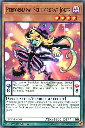 Image for Performapal Skullcrobat Joker (LEDD-ENC08) (Legendary Dragon Decks) - YuGiOh