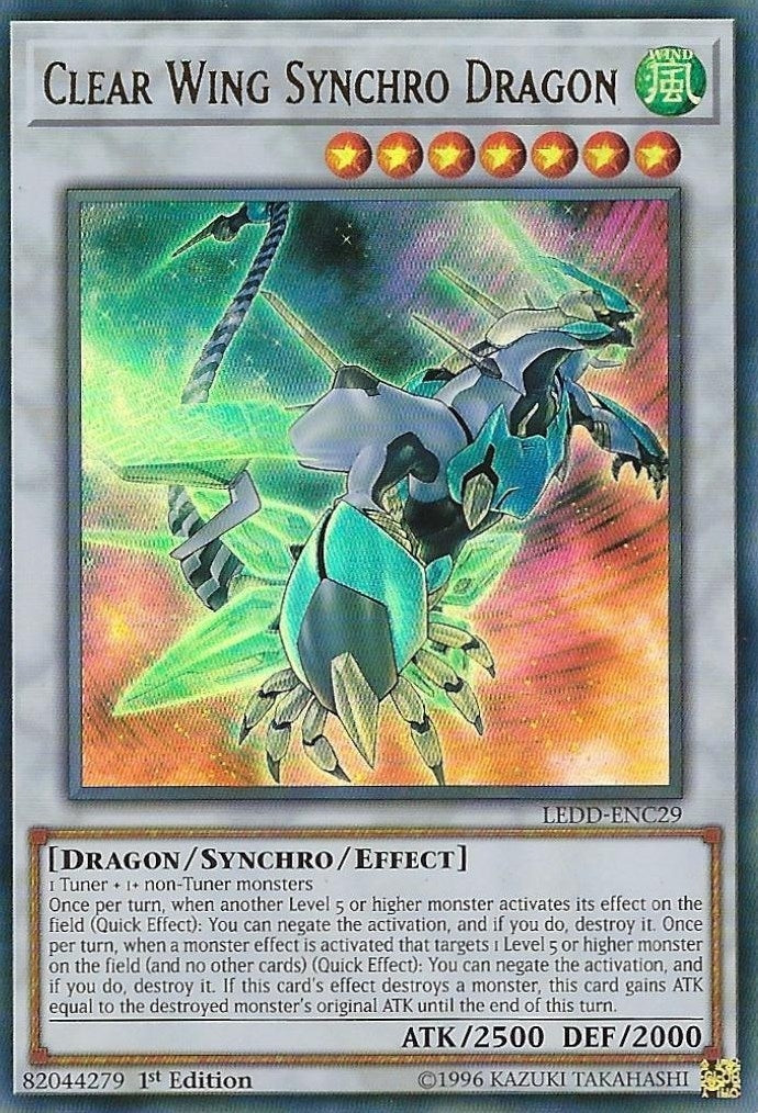 Image for Clear Wing Synchro Dragon (LEDD-ENC29) (LEDD) - YuGiOh