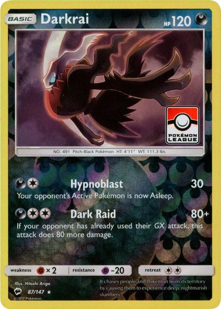 Image for Darkrai - 87/147 (Pokemon League) (087/147) (PR) - Pokemon