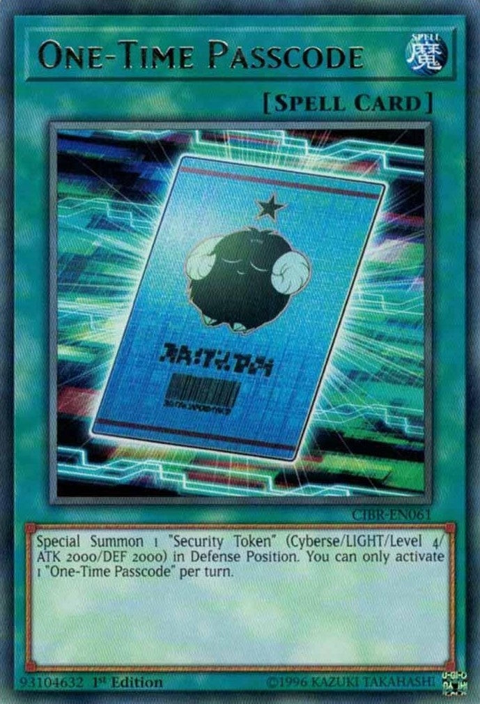 Image for One-Time Passcode (CIBR-EN061) (CIBR) - YuGiOh