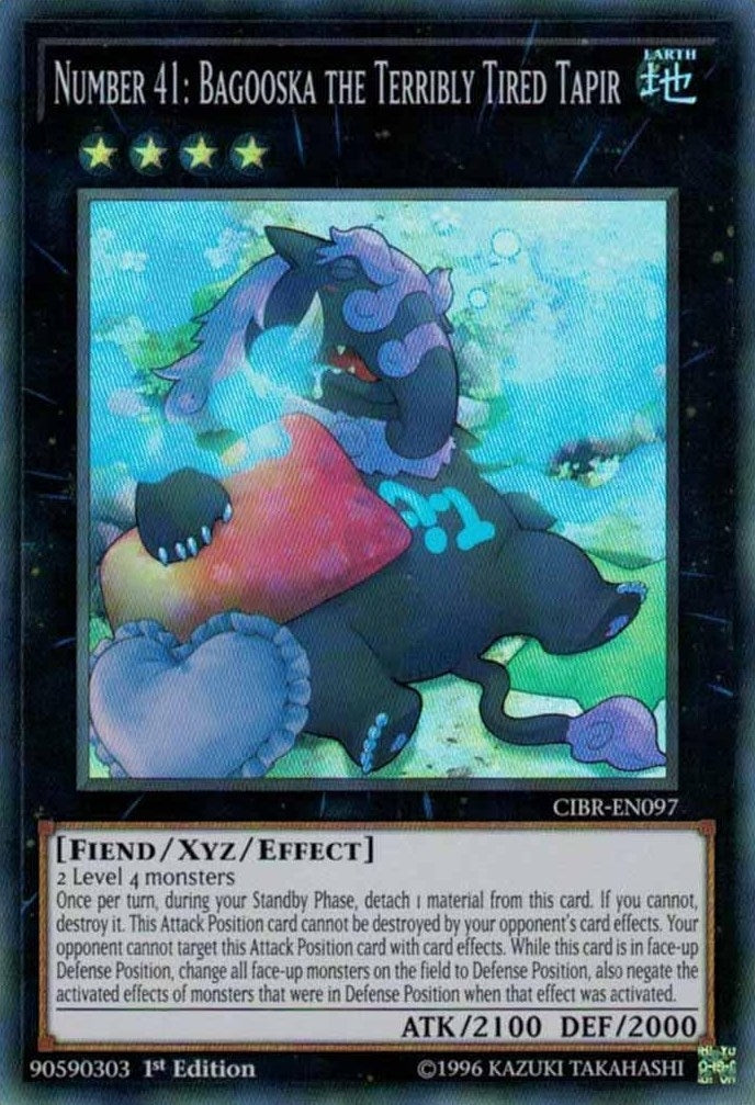Image for Number 41: Bagooska the Terribly Tired Tapir (CIBR-EN097) (CIBR) - YuGiOh
