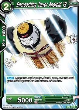 Image for Encroaching Terror Android 19 (BT2-092) (Union Force) - Dragon Ball Super: Masters